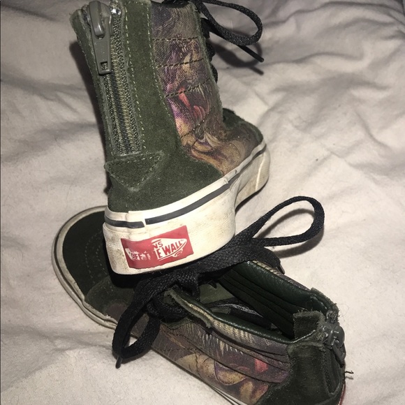 Vans Dinosaur Hightop Skater Shoes 13.5Y - Picture 5 of 7